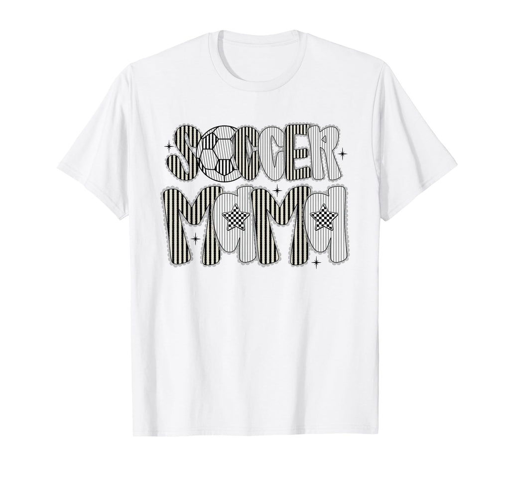 Soccer Mama Lace Mothers Day T-Shirt - Fun Novelty Design for Adults - T-Shirt, Sweatshirt, Hoodie