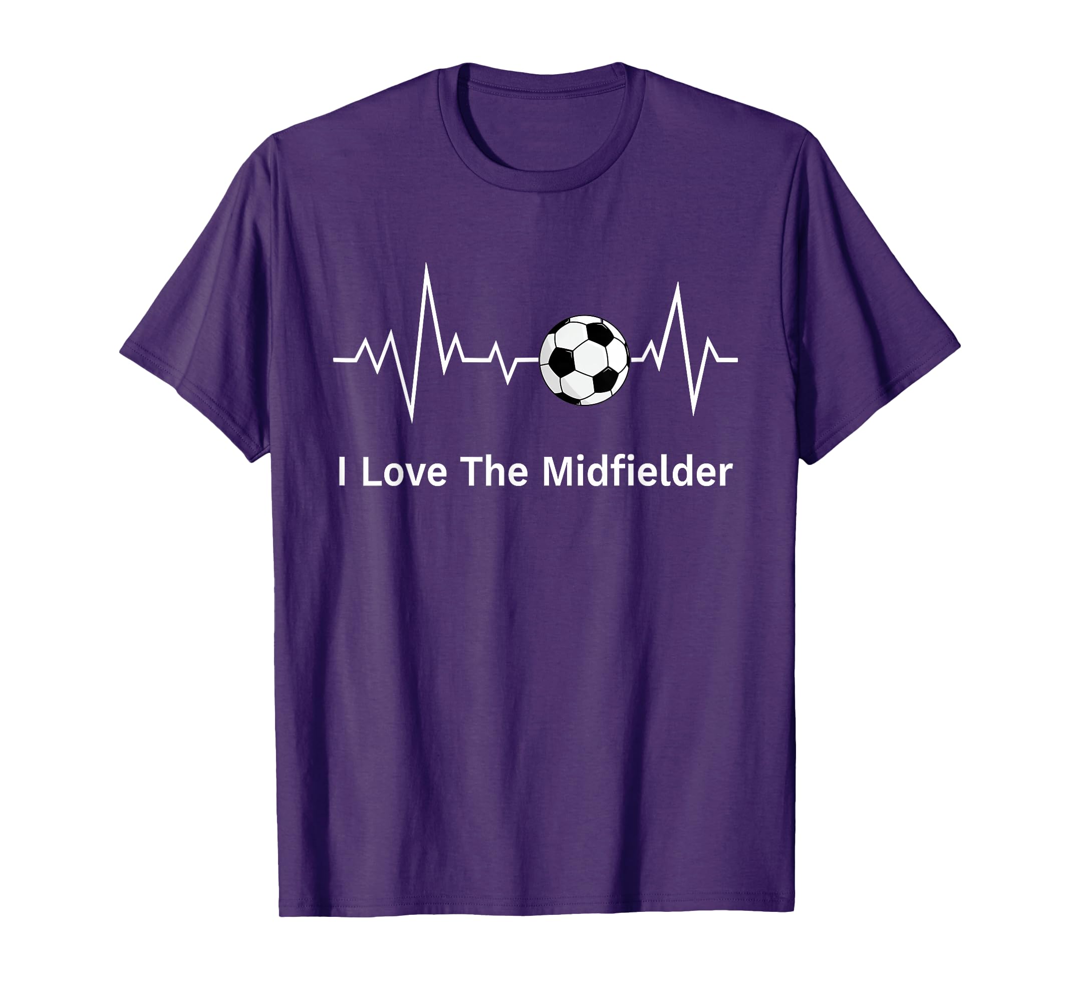 Moms I Love Midfielder Heartbeat T-Shirt - Unique Graphic Men Women - T-Shirt, Sweatshirt, Hoodie
