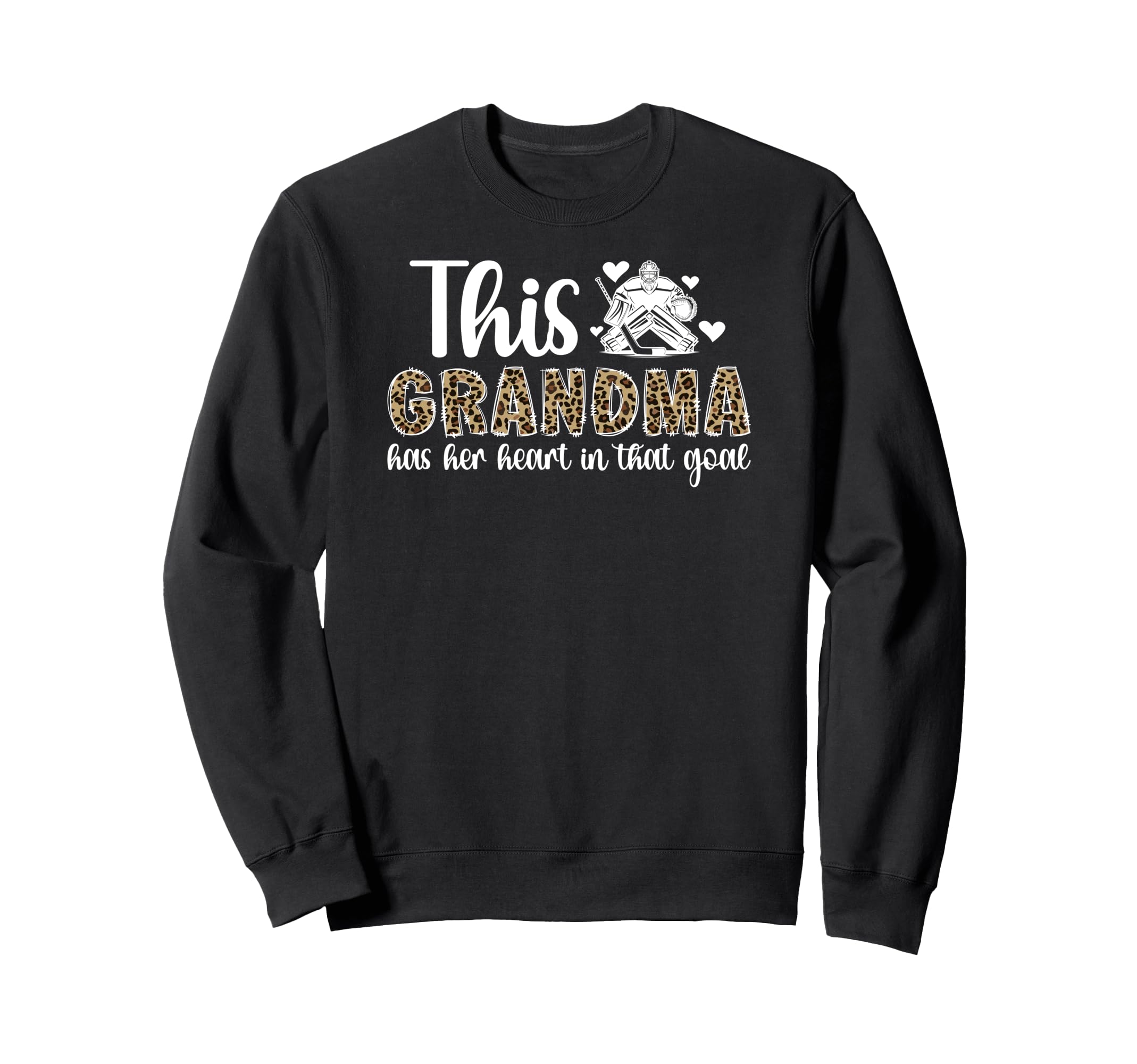 Proud Hockey Goalie Grandma Sweatshirt - Minimalist Print for Adults - T-Shirt, Sweatshirt, Hoodie