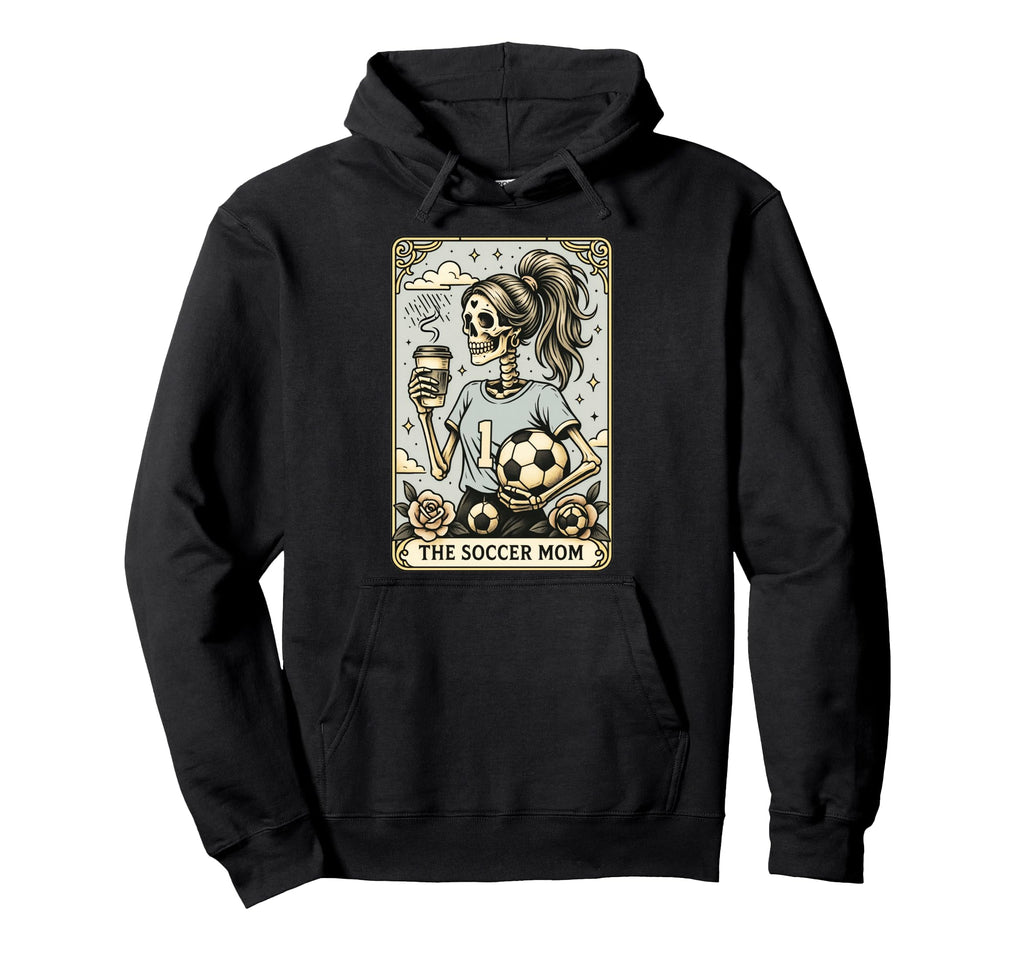 Soccer Mom Tarot Card Halloween Soccer Hoodie - Graphic Print for Adults - T-Shirt, Sweatshirt, Hoodie