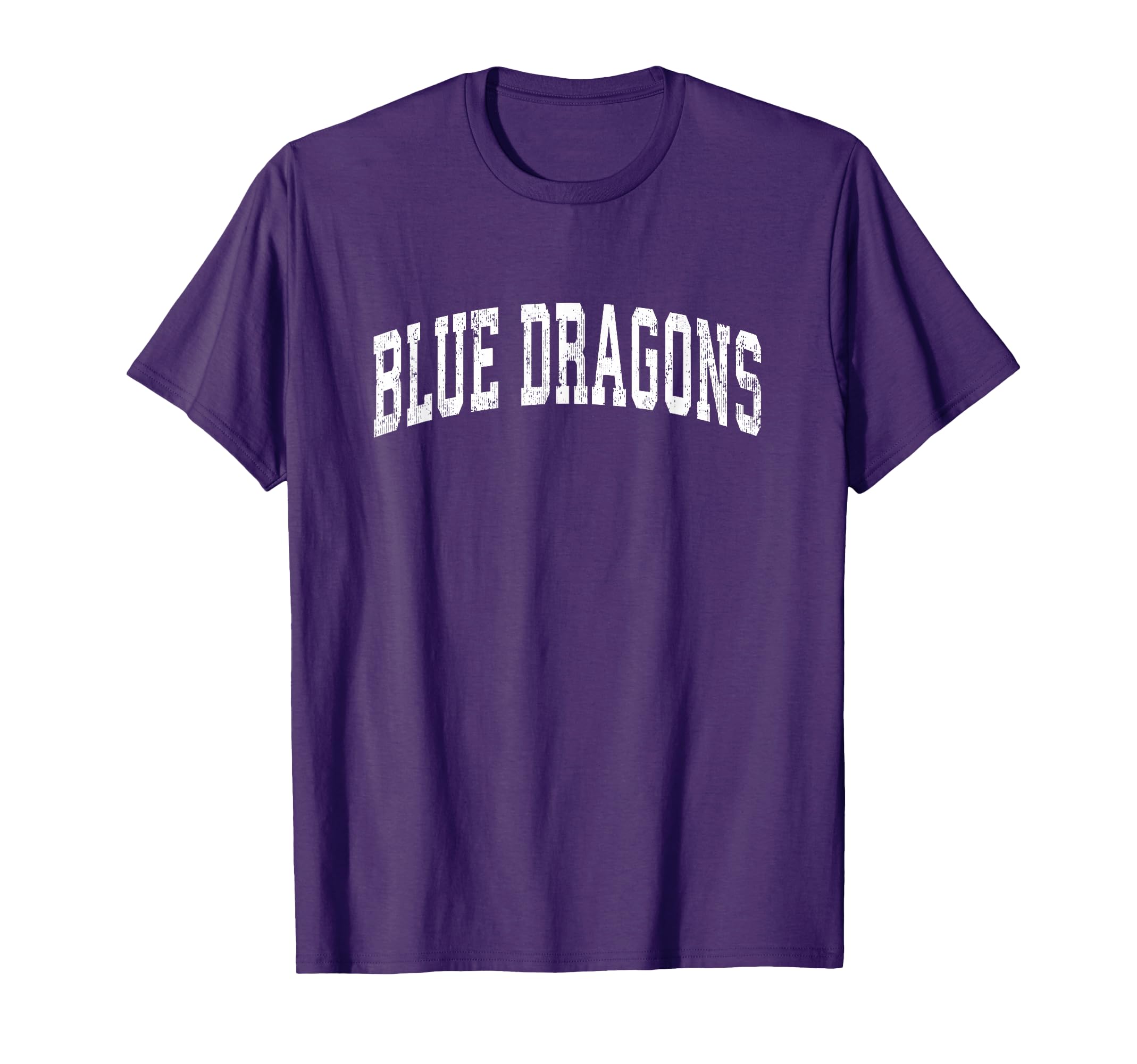 Blue Dragons Mascot Athletic Sports Name T-Shirt - Graphic Print Unisex - T-Shirt, Sweatshirt, Hoodie