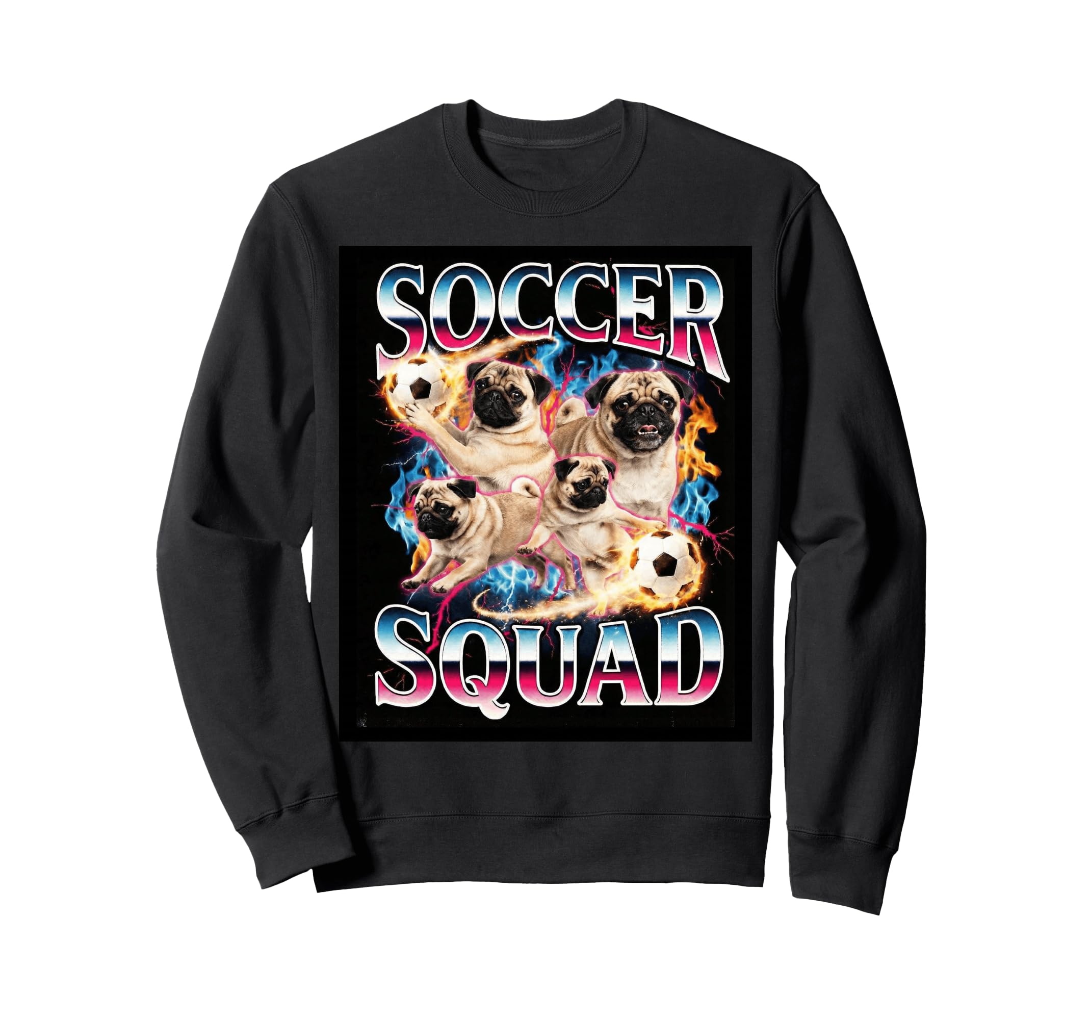 Funny Soccer Squad Dog Meme Sweatshirt - Custom Art Print for Adults - T-Shirt, Sweatshirt, Hoodie