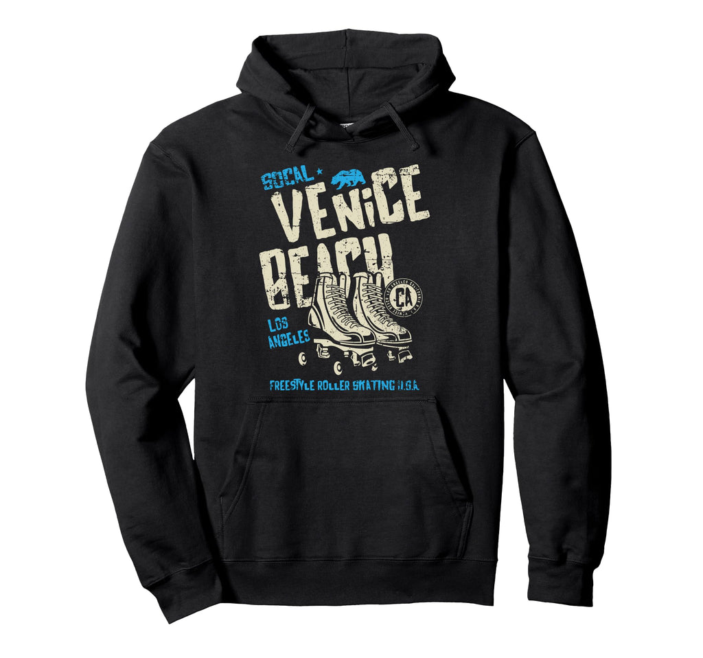 Venice Beach California Roller Skate Hoodie - Unique Graphic for Adults - T-Shirt, Sweatshirt, Hoodie