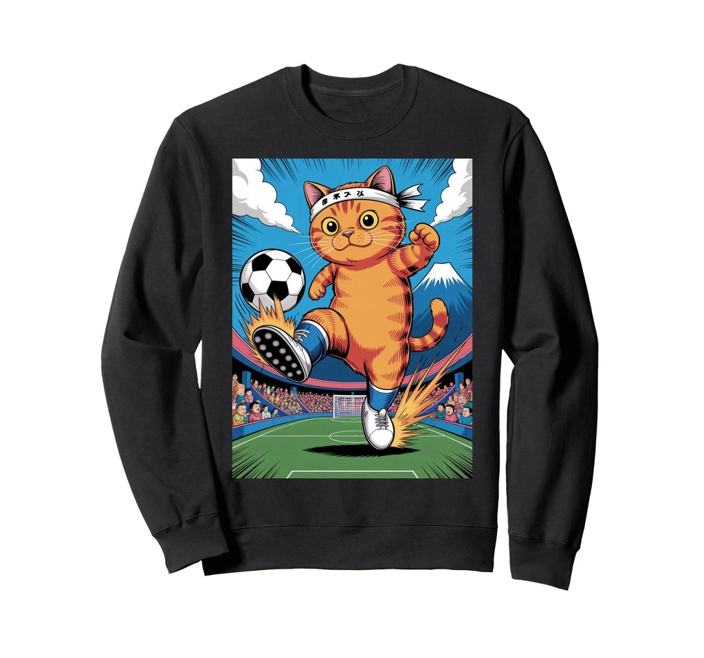 Cat Cat Gang Japanese Cat Playing Sweatshirt - Minimalist Print Unisex - T-Shirt, Sweatshirt, Hoodie