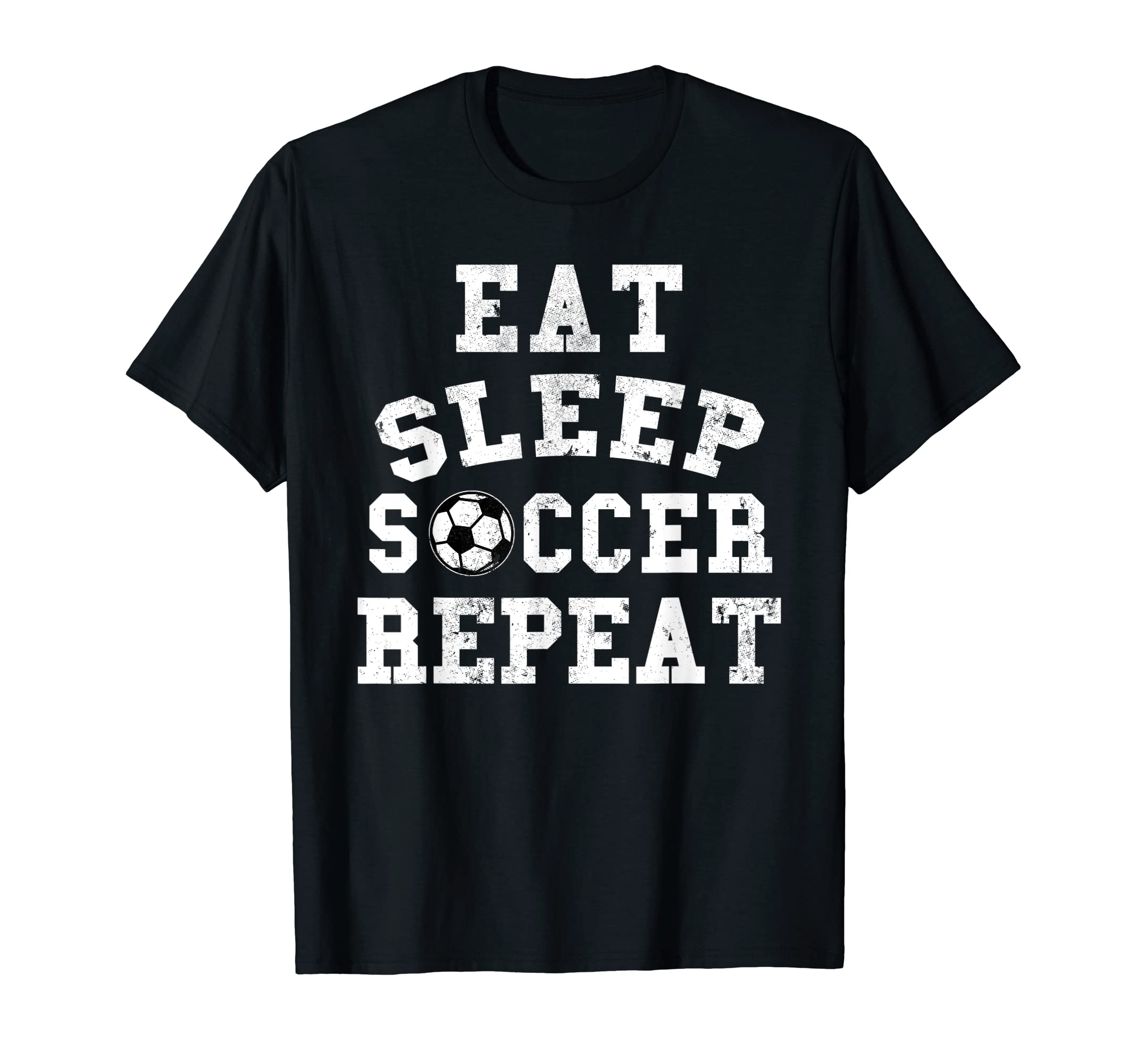 Eat Sleep Soccer Repeat T-Shirt - Aesthetic Graphic for Adults - T-Shirt, Sweatshirt, Hoodie