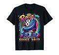 Birthday Roller Skating 8Th Rollin T-Shirt - Streetwear Style Men Women - T-Shirt, Sweatshirt, Hoodie