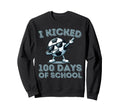 I Kicked 100 Days School Dabbing Soccer Sweatshirt - Unique Graphic Unisex - T-Shirt, Sweatshirt, Hoodie