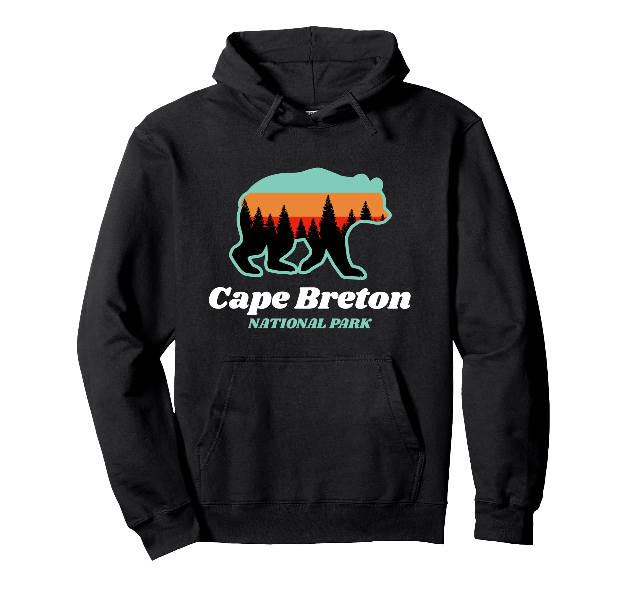 Cape Breton National Park Canada Bear Hoodie - Trendy Graphic Unisex - T-Shirt, Sweatshirt, Hoodie
