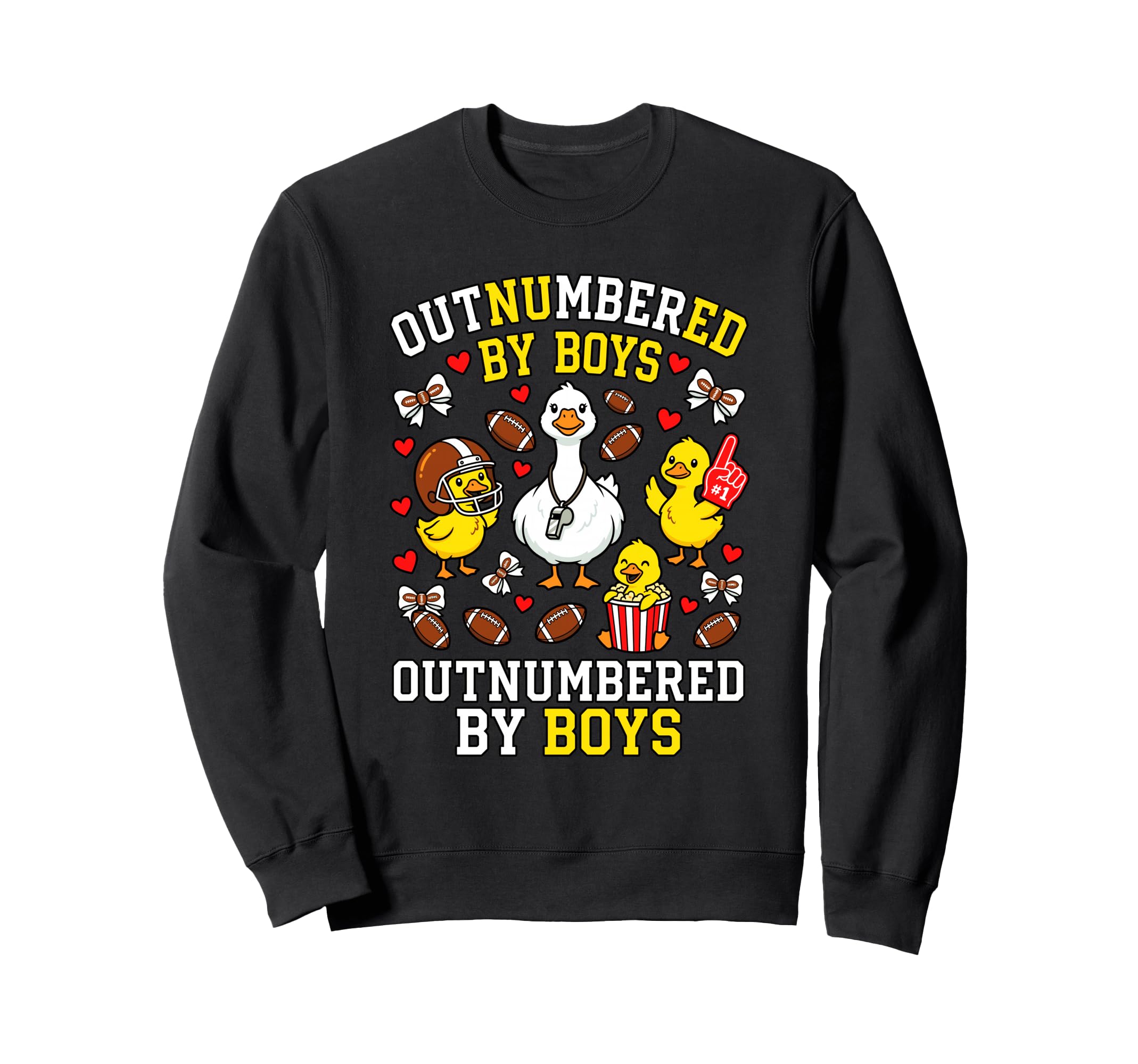 Outnumbered Ducklings Football Soccer Sweatshirt - Novelty Apparel Unisex - T-Shirt, Sweatshirt, Hoodie