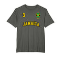 Jamaica Team Sports Number 9 Soccer T-Shirt - Graphic Print Unisex - T-Shirt, Sweatshirt, Hoodie