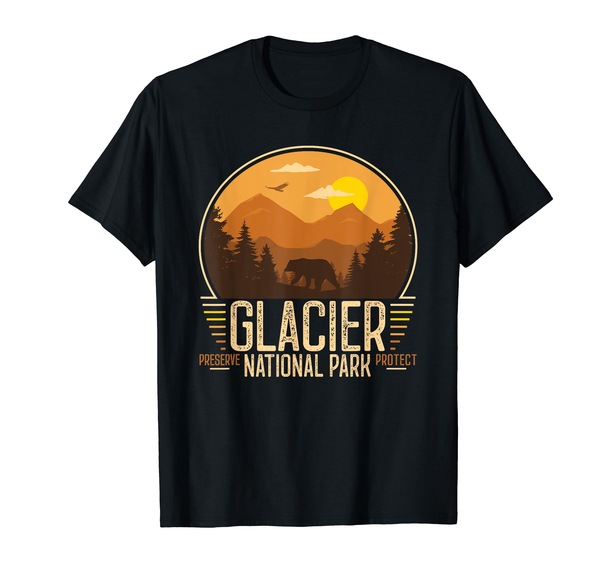 Glacier National Park Adventure T-Shirt - Fun Novelty Design Men Women - T-Shirt, Sweatshirt, Hoodie