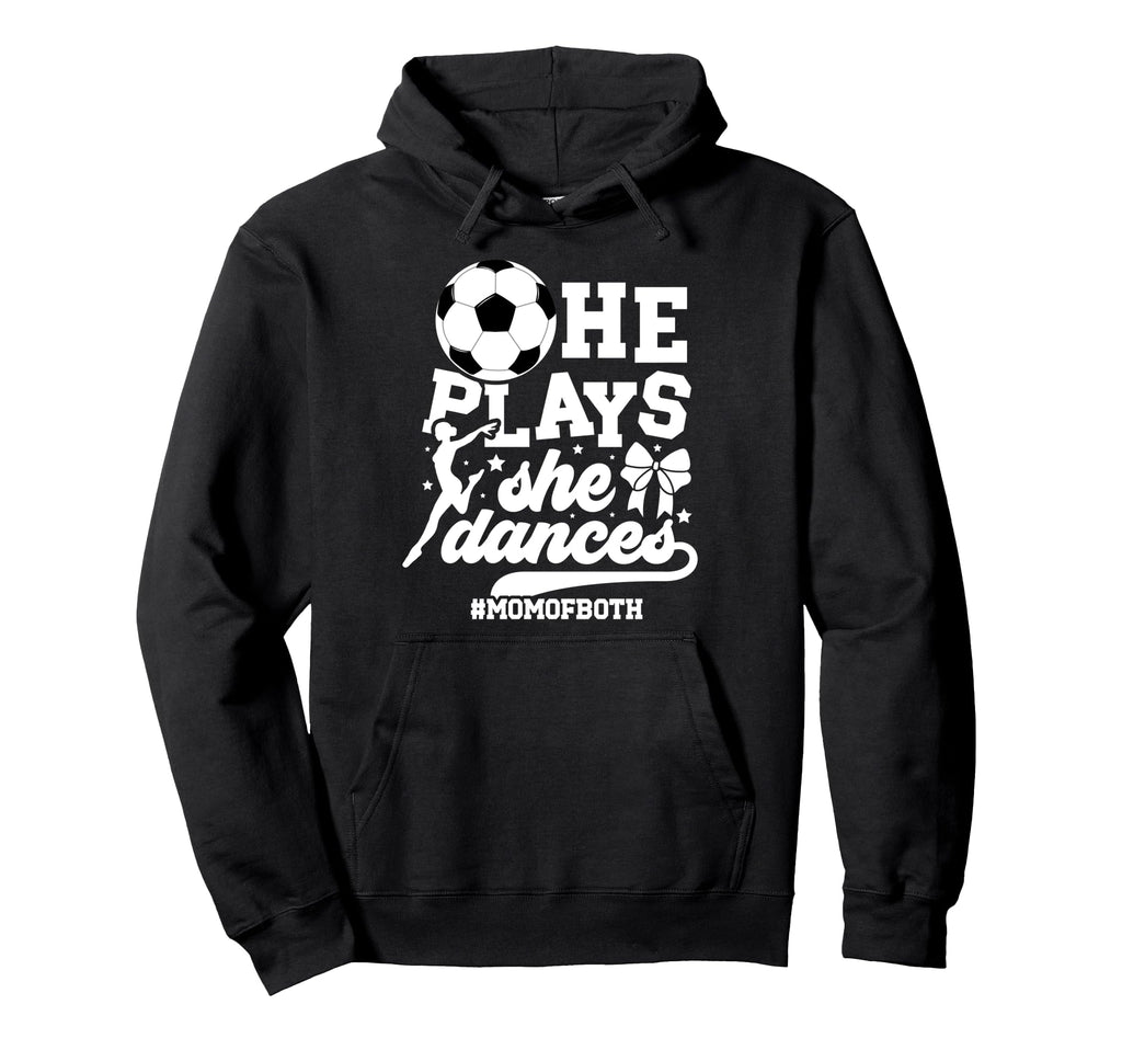 Mom Both Soccer And Dance Mom Dancing Hoodie - Custom Art Print for Adults - T-Shirt, Sweatshirt, Hoodie