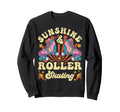 Roller Skating Skate 1970S Sunshine Sweatshirt - Trendy Graphic Unisex - T-Shirt, Sweatshirt, Hoodie
