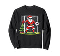 Santa Plays Soccer Soccer Player Sweatshirt - Graphic Print Men Women - T-Shirt, Sweatshirt, Hoodie