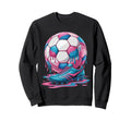 Soccer Ball Drip Ice Cream Drip Sweatshirt - Streetwear Style for Adults - T-Shirt, Sweatshirt, Hoodie