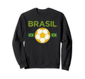 Brazil Gift Flag Brazilian Fan Sweatshirt - Minimalist Print for Adults - T-Shirt, Sweatshirt, Hoodie