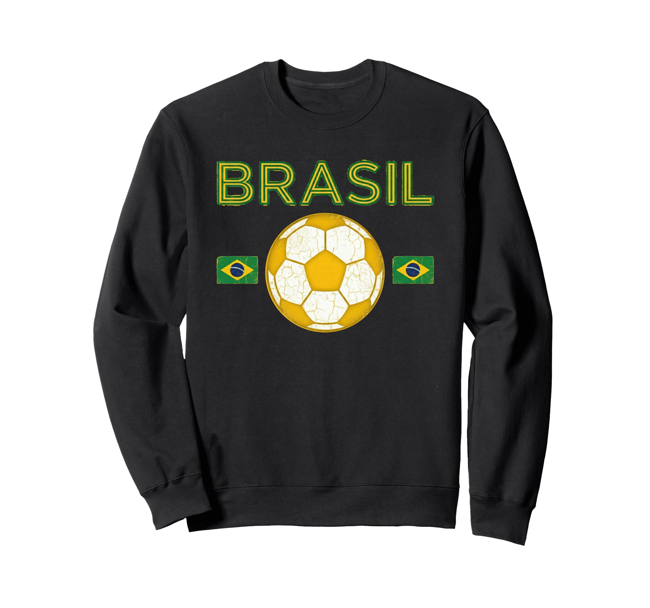 Brazil Gift Flag Brazilian Fan Sweatshirt - Minimalist Print for Adults - T-Shirt, Sweatshirt, Hoodie
