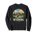 Wyoming Mountains And Buffalo Nature Sweatshirt - Trendy Graphic Men Women - T-Shirt, Sweatshirt, Hoodie