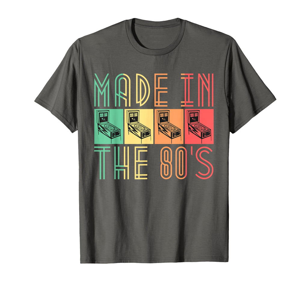 Made 80S Pinball Arcade Gifts T-Shirt - Graphic Print for Adults - T-Shirt, Sweatshirt, Hoodie