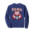 Poland Soccer Polska Country Flag Sweatshirt - Fun Novelty Design Unisex - T-Shirt, Sweatshirt, Hoodie