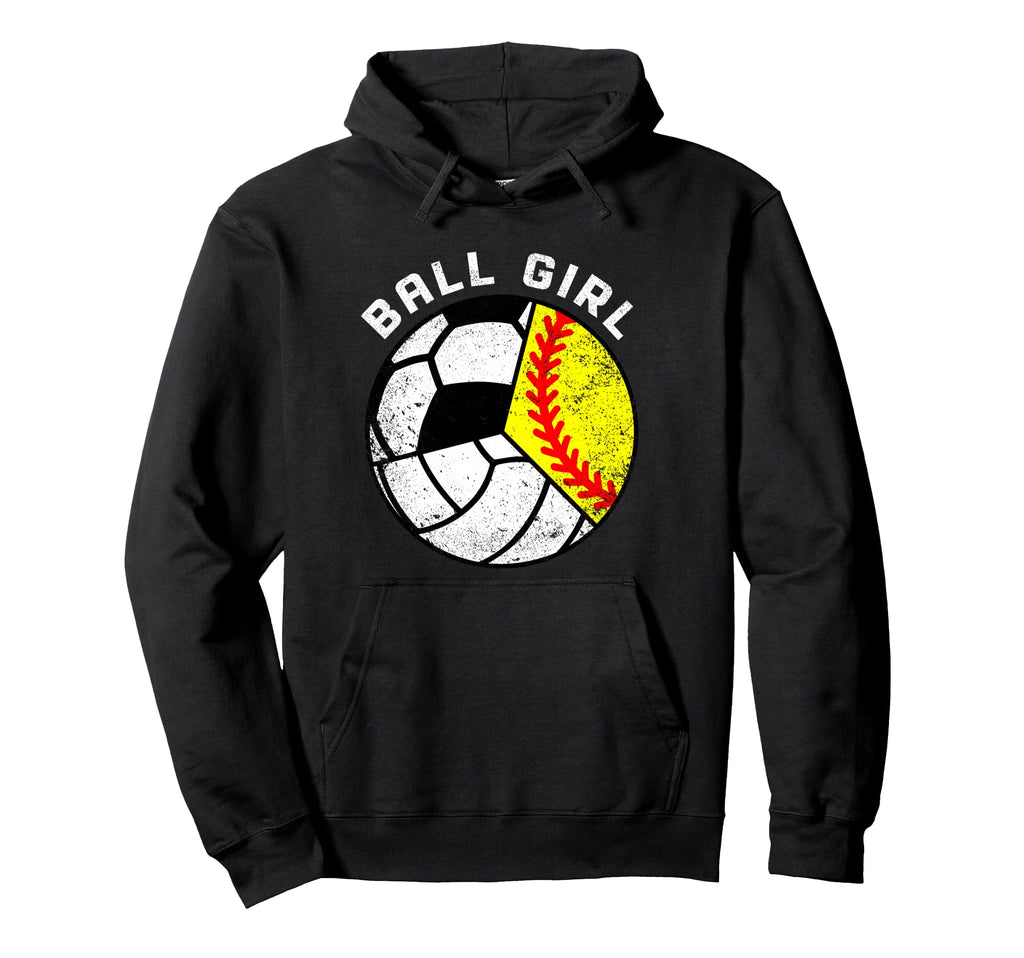 Ball Softball Volleyball Soccer Funny Hoodie - Aesthetic Graphic Unisex - T-Shirt, Sweatshirt, Hoodie