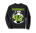 40 Year Old Birthday Soccer Themed Sweatshirt - Trendy Graphic Men Women - T-Shirt, Sweatshirt, Hoodie