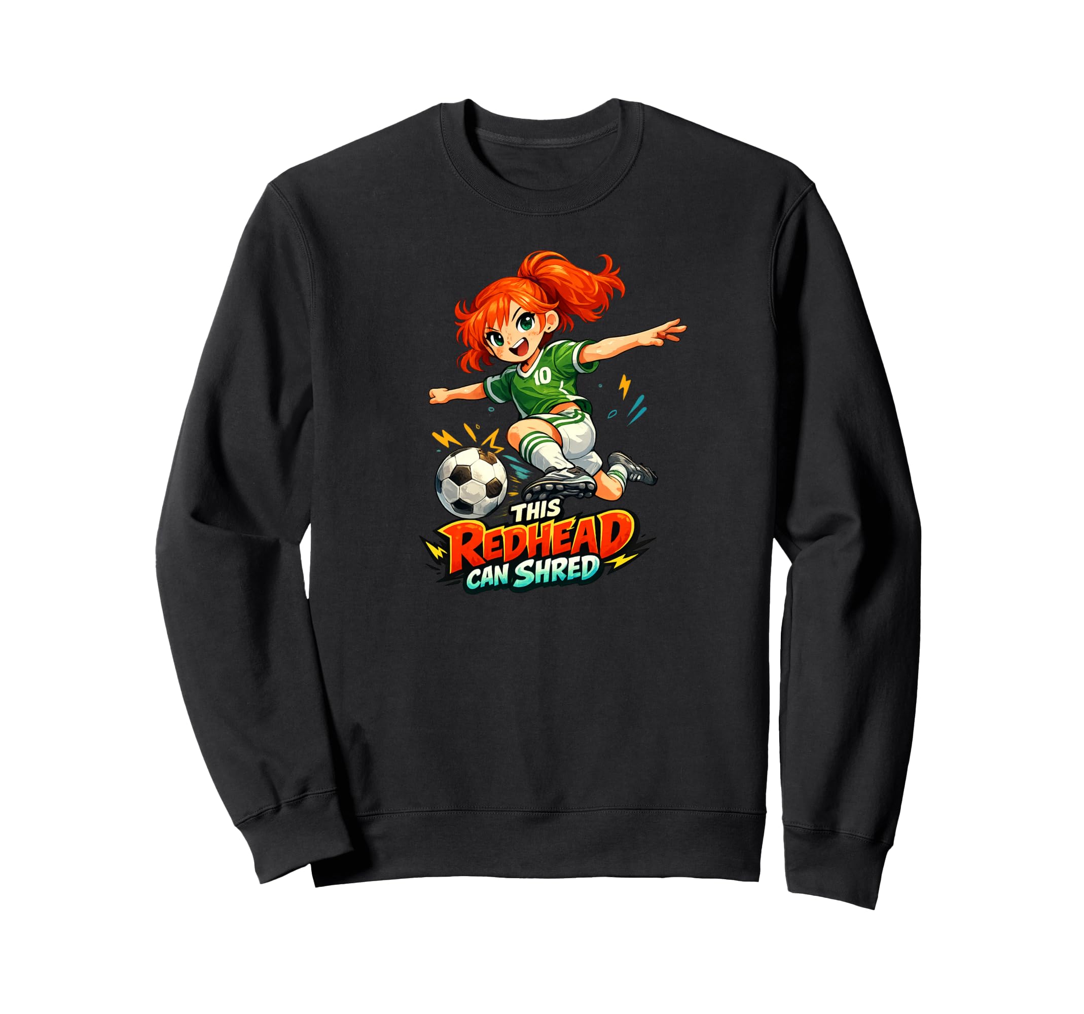 This Redhead Can Shred Manga Pride Sweatshirt - Minimalist Print Unisex - T-Shirt, Sweatshirt, Hoodie