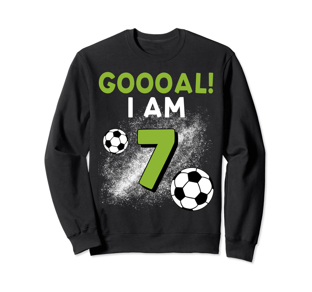 7Th Birthday Soccer Theme 7Year Sweatshirt - Fun Novelty Design for Adults - T-Shirt, Sweatshirt, Hoodie