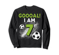 7Th Birthday Soccer Theme 7Year Sweatshirt - Fun Novelty Design for Adults - T-Shirt, Sweatshirt, Hoodie