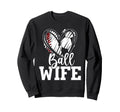 Ball Wife Heart Baseball Soccer Ball T-Shirt - Streetwear Style for Adults - T-Shirt, Sweatshirt, Hoodie