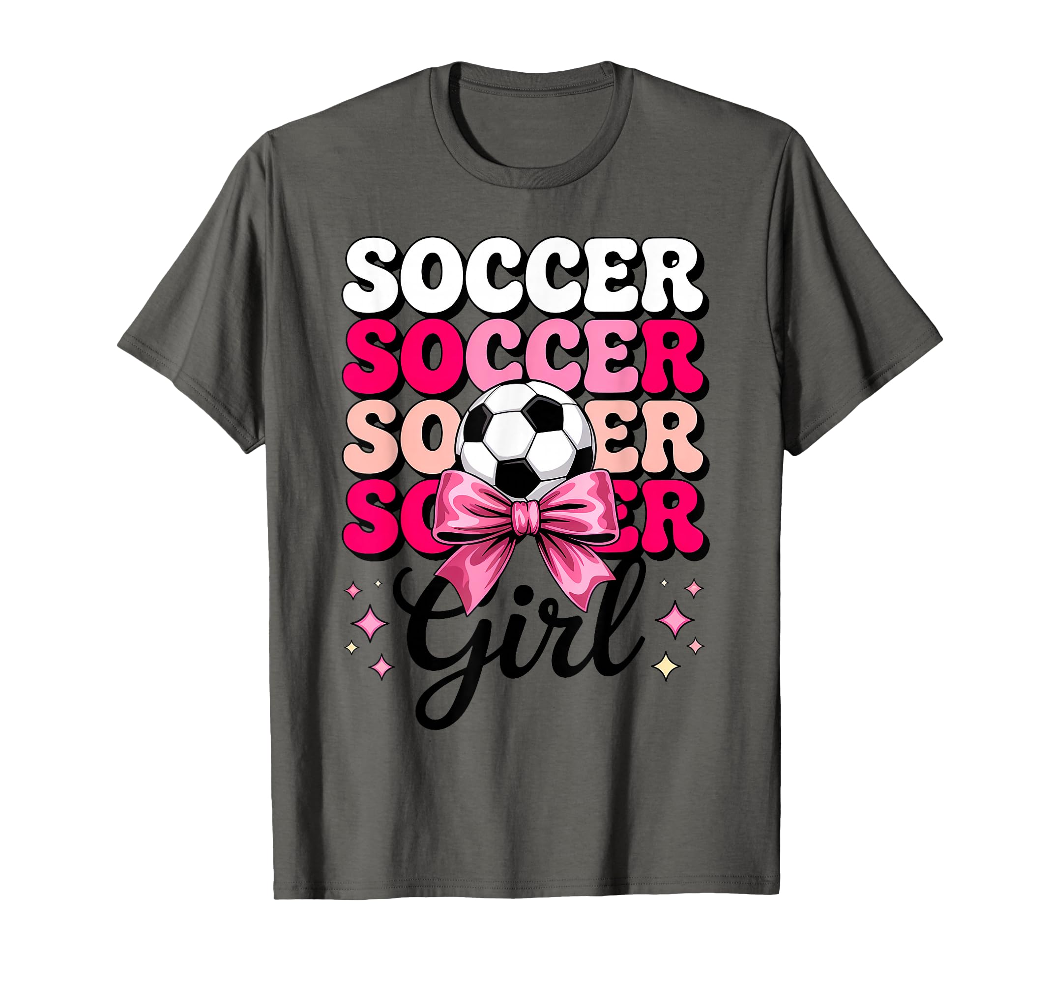 Groovy Soccer Player Coquette Bow T-Shirt - Fun Novelty Design Men Women - T-Shirt, Sweatshirt, Hoodie
