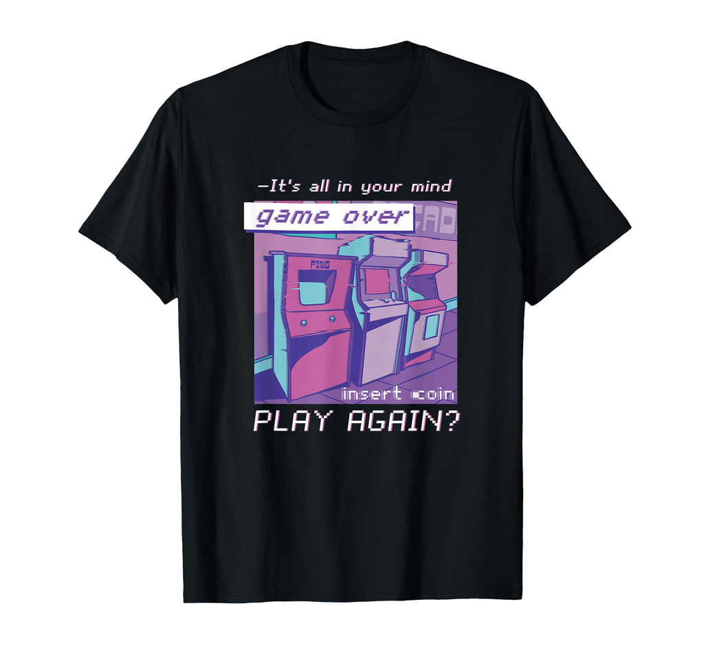 80S 90S Nostalgic Arcade Vaporwave T-Shirt - Unique Graphic Unisex - T-Shirt, Sweatshirt, Hoodie