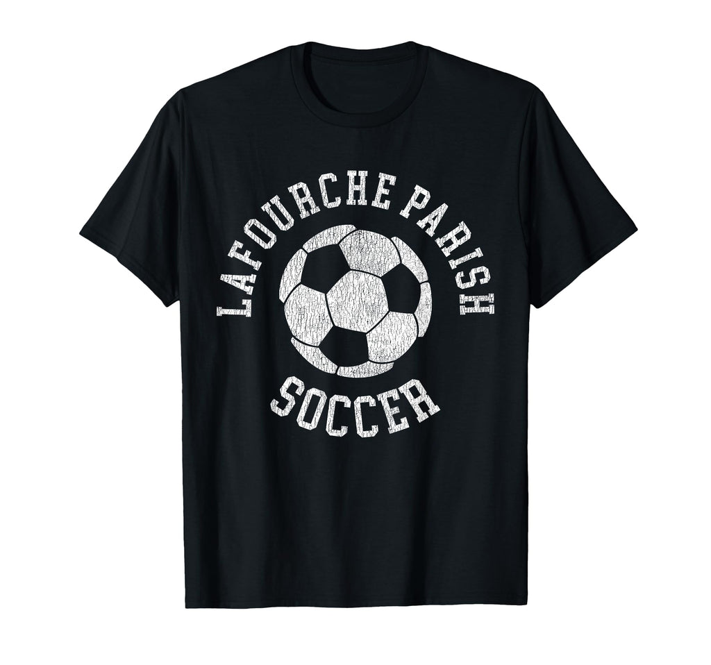 Lafourche Parish Soccer Distressed 90S T-Shirt - Graphic Print Unisex - T-Shirt, Sweatshirt, Hoodie