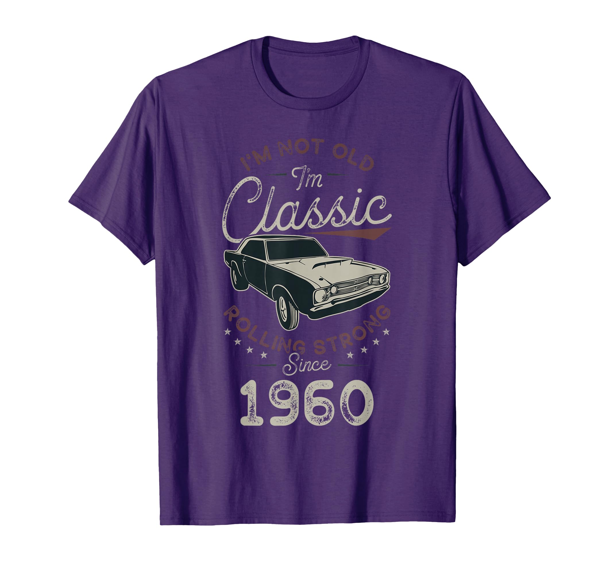 Birthday 66 Years Old Born 1960 Car T-Shirt - Unique Graphic for Adults - T-Shirt, Sweatshirt, Hoodie