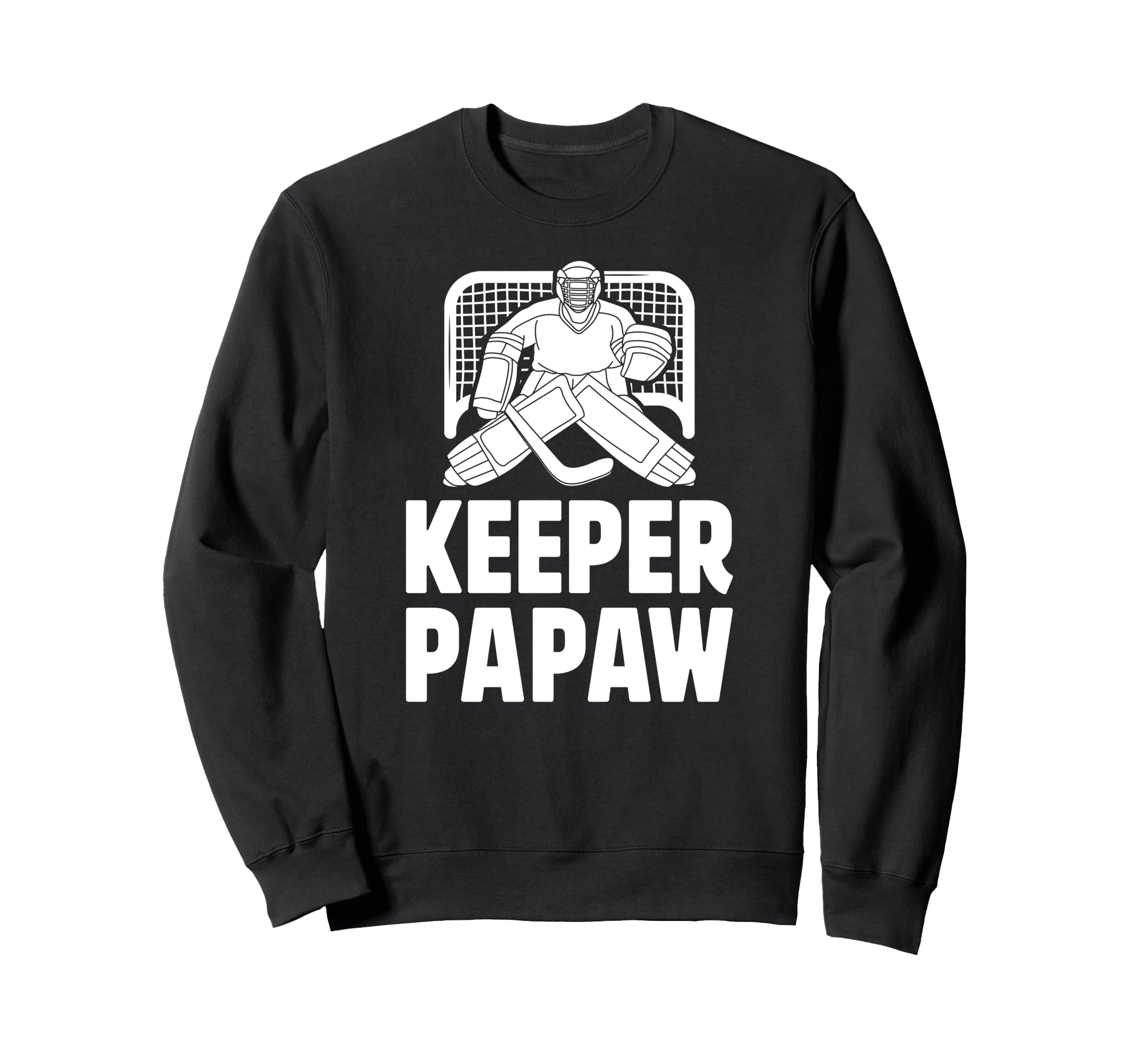 Ice Hockey Keeper Papaw Ice Hockey Sweatshirt - Minimalist Print Men Women - T-Shirt, Sweatshirt, Hoodie