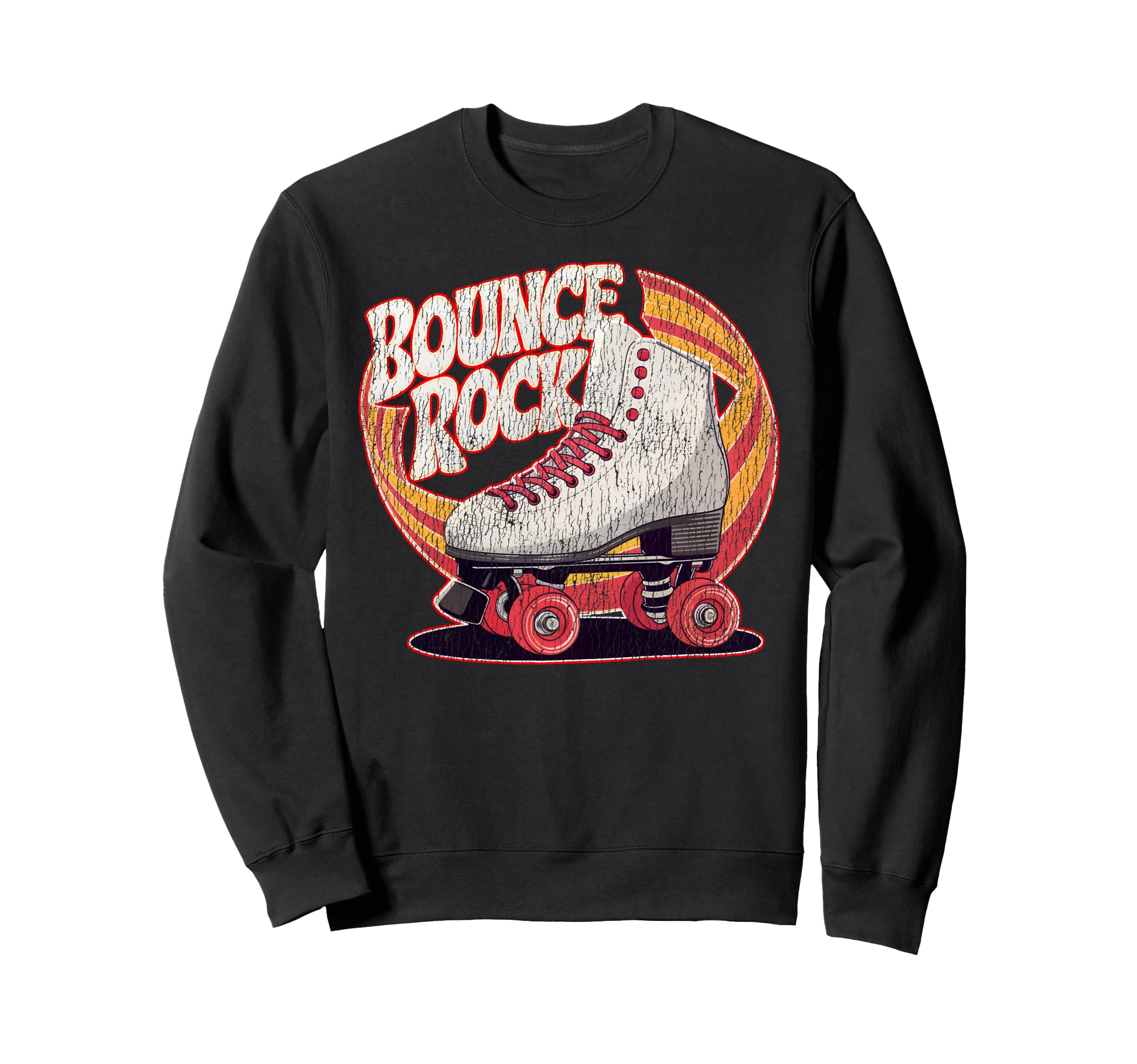Roller Skating Skate 1970S Bounce Sweatshirt - Minimalist Print for Adults - T-Shirt, Sweatshirt, Hoodie