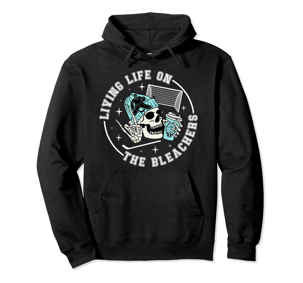 Bleachers Hockey Keeper Mom Hockey Goalie Hoodie - Minimalist Print Unisex - T-Shirt, Sweatshirt, Hoodie