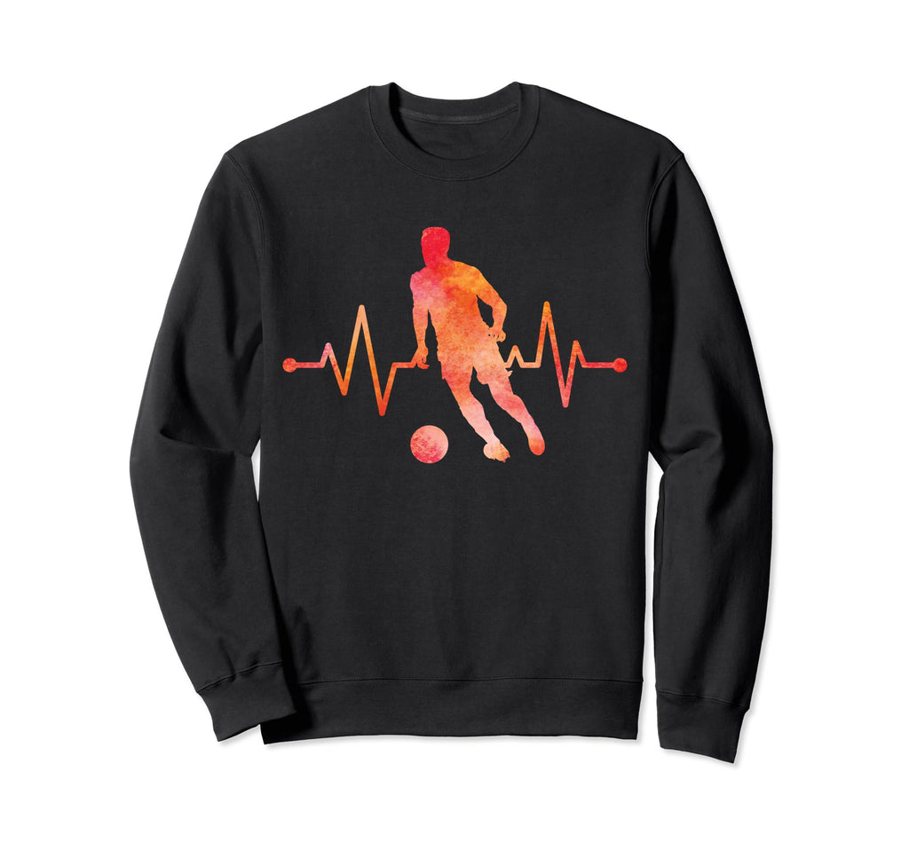 Soccer Player Heartbeat Soccer Ball Sweatshirt - Custom Art Print Unisex - T-Shirt, Sweatshirt, Hoodie