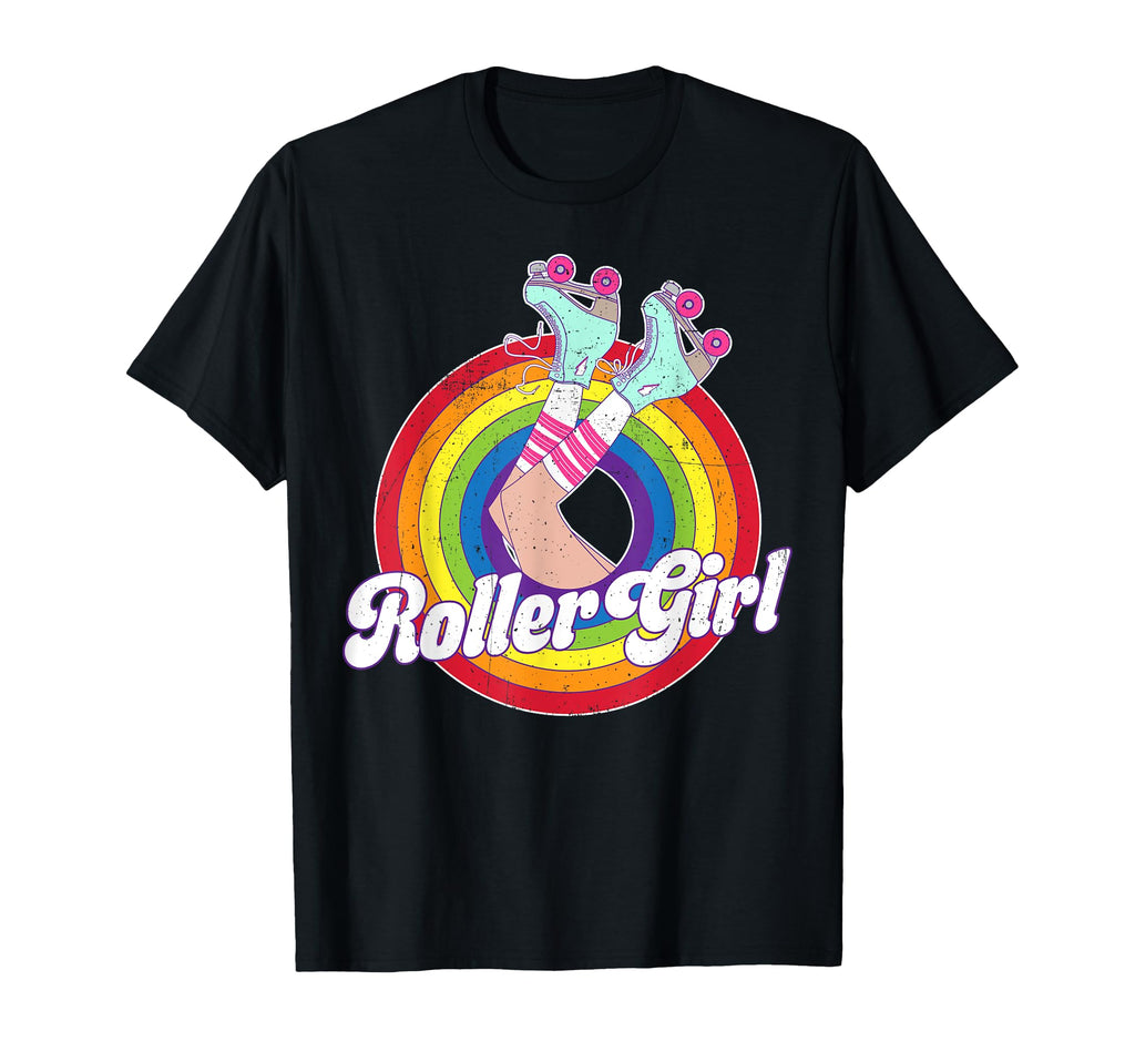 Roller Skating 70S 80S Skates T-Shirt - Unique Graphic Men Women - T-Shirt, Sweatshirt, Hoodie