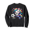 Unicorn Playing Soccer Sweatshirt - Minimalist Print Unisex - T-Shirt, Sweatshirt, Hoodie