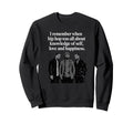 Old School Hip Hop Knowledge Self Sweatshirt - Minimalist Print Unisex - T-Shirt, Sweatshirt, Hoodie