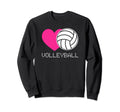 Heart Love Volleyball Sweatshirt - Trendy Graphic Men Women - T-Shirt, Sweatshirt, Hoodie