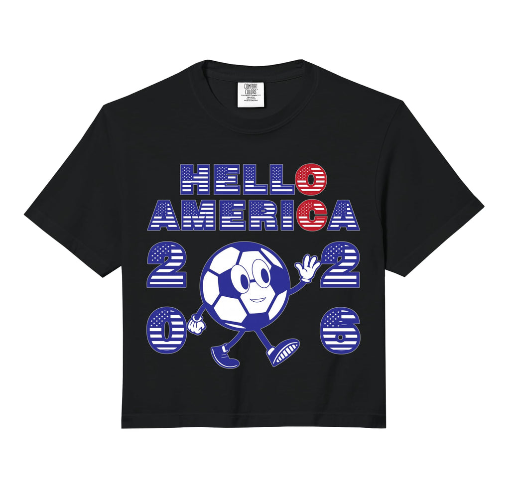 Hello America Soccer 2026 Host Fan Hoodie - Aesthetic Graphic Unisex - T-Shirt, Sweatshirt, Hoodie