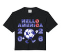 Hello America Soccer 2026 Host Fan Hoodie - Aesthetic Graphic Unisex - T-Shirt, Sweatshirt, Hoodie