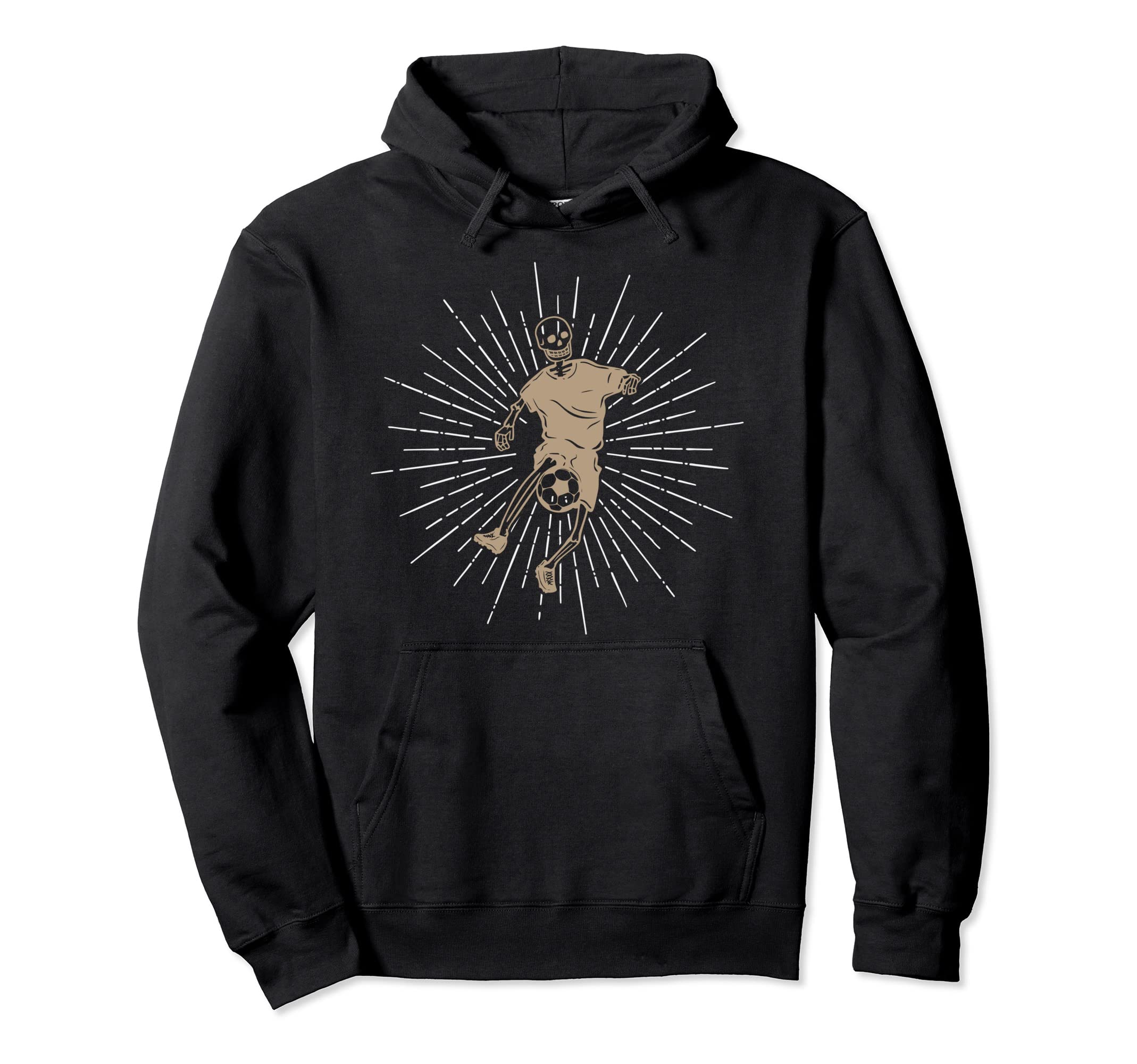 Halloween Soccer Skeleton Spooky Hoodie - Aesthetic Graphic for Adults - T-Shirt, Sweatshirt, Hoodie