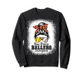 Messy Bun Mom Both Baseball Sweatshirt - Novelty Apparel for Adults - T-Shirt, Sweatshirt, Hoodie