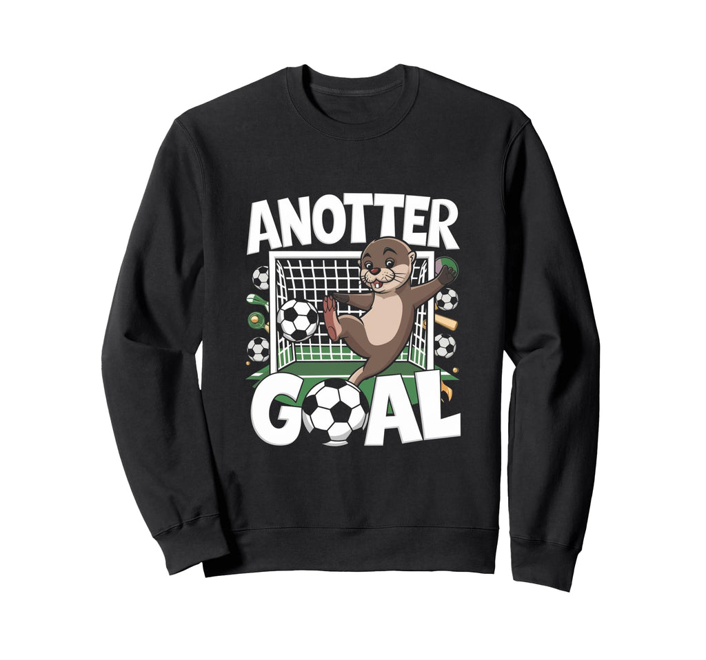 Soccer Player Funny Otter Soccer Pun Sweatshirt - Unique Graphic Men Women - T-Shirt, Sweatshirt, Hoodie