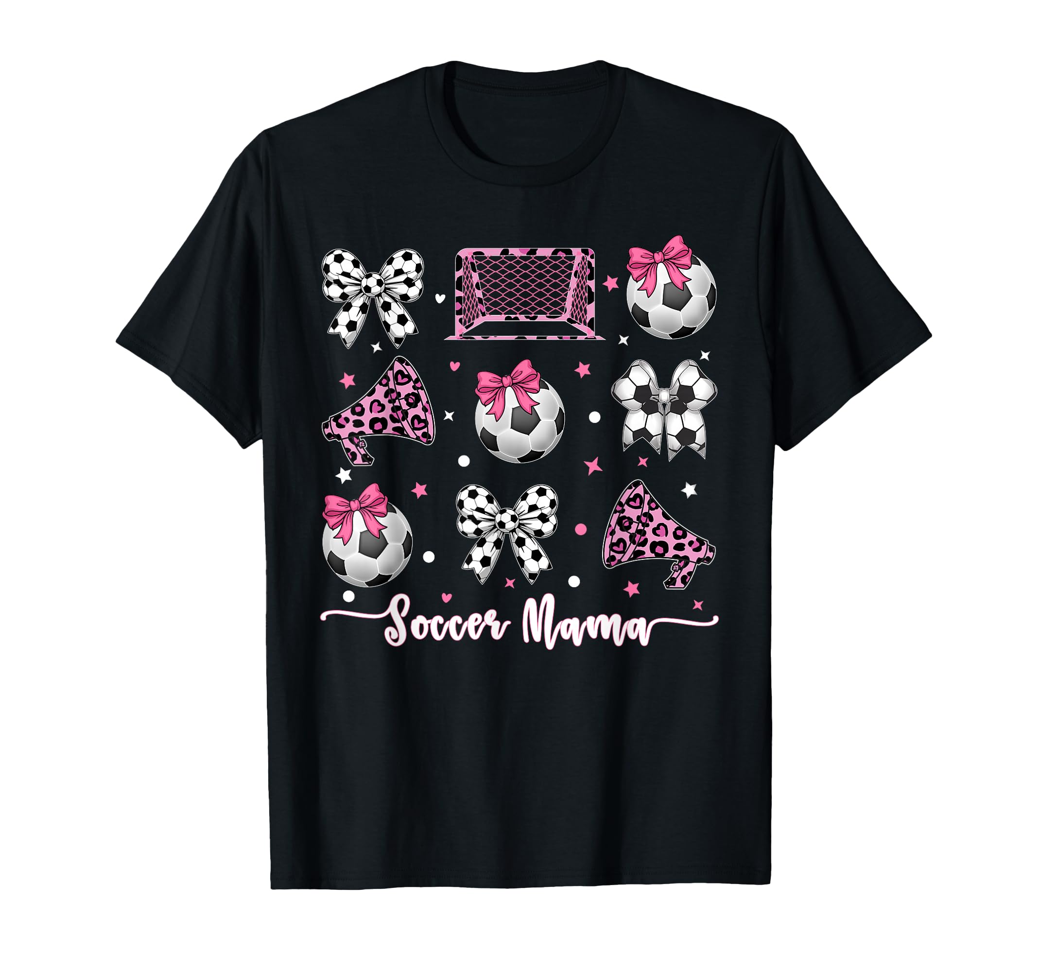 Coquette Bow Soccer Mom Mothers Day Soccer T-Shirt - Graphic Print Unisex - T-Shirt, Sweatshirt, Hoodie
