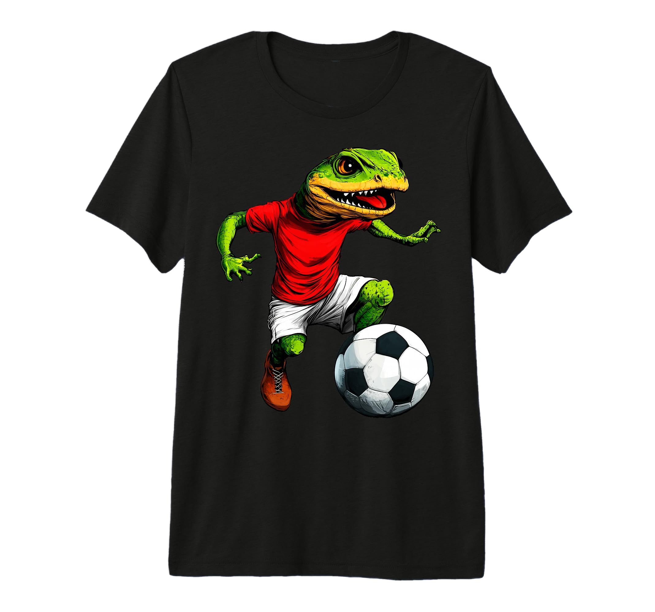 Lizard Football Footballer Lizard T-Shirt - Fun Novelty Design Men Women - T-Shirt, Sweatshirt, Hoodie