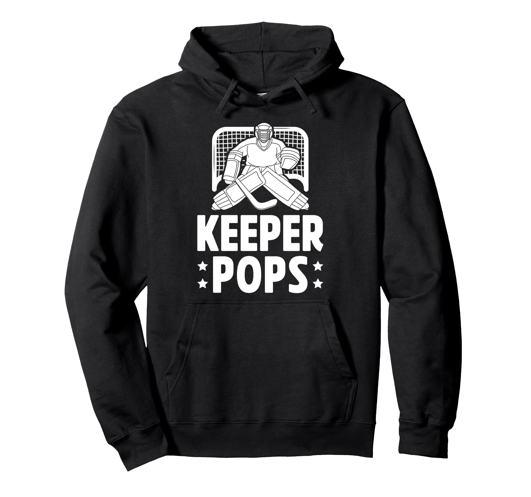 Ice Hockey Keeper Pops Ice Hockey Hoodie - Trendy Graphic for Adults - T-Shirt, Sweatshirt, Hoodie